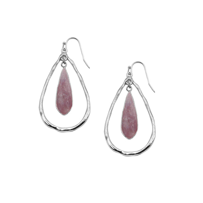 Zuri Collection - Silver Ruby Earrings (Ambassador)