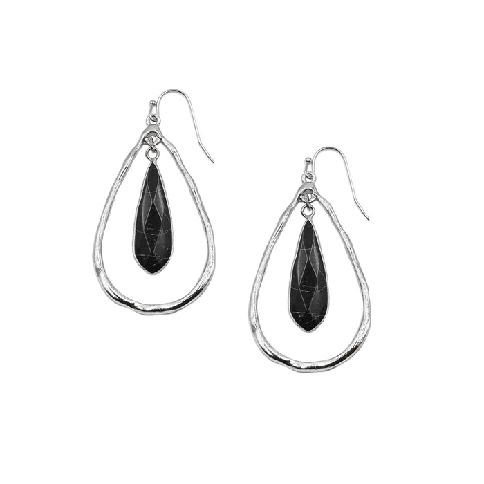 Zuri Collection - Silver Stella Earrings (Wholesale)
