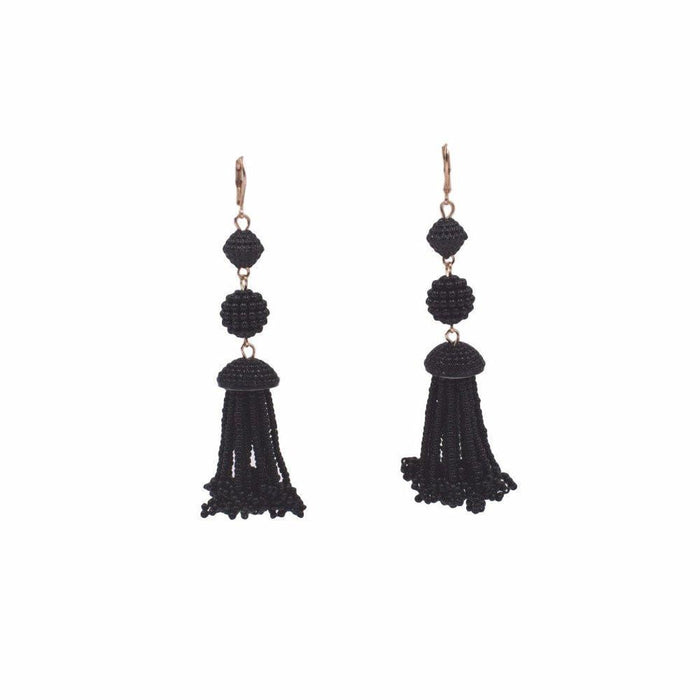 Chandy Collection - Raven Beaded Earrings (Wholesale) - Kinsley Armelle