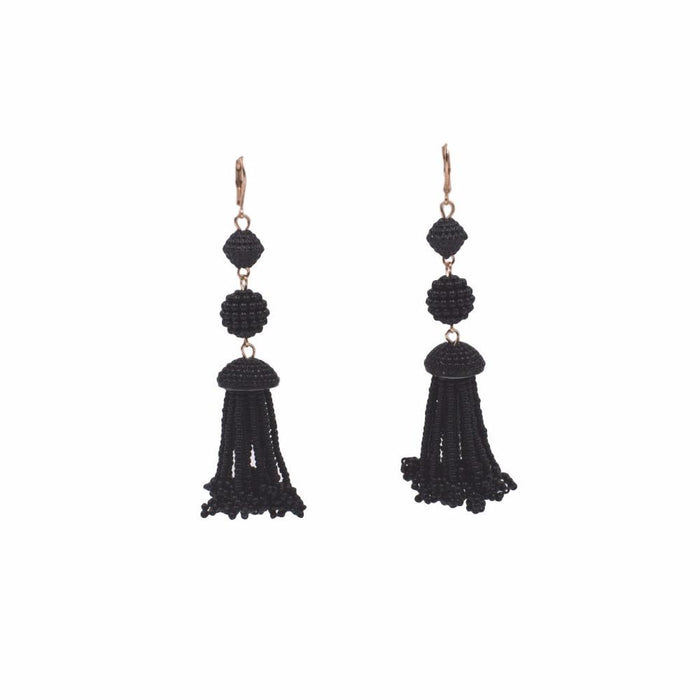 Chandy Collection - Raven Beaded Earrings - Kinsley Armelle
