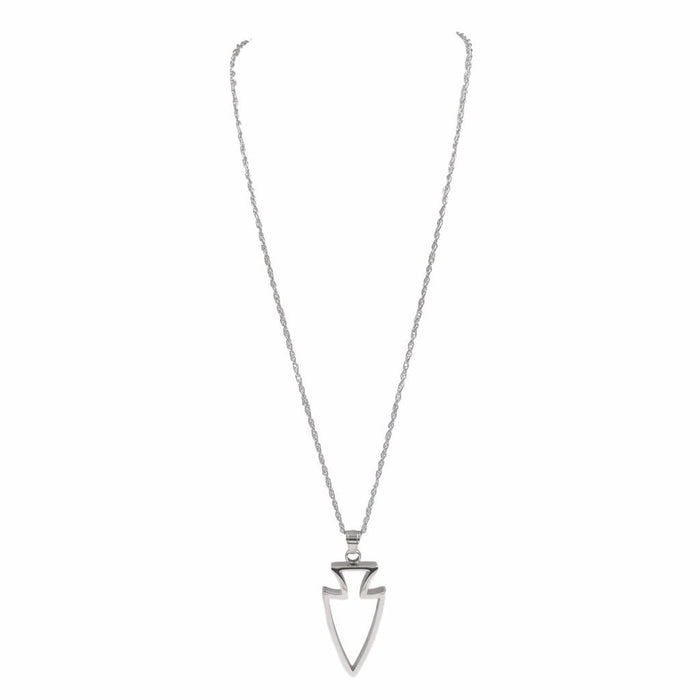 Jasper Collection - Silver Arrowhead Necklace (Wholesale) - Kinsley Armelle